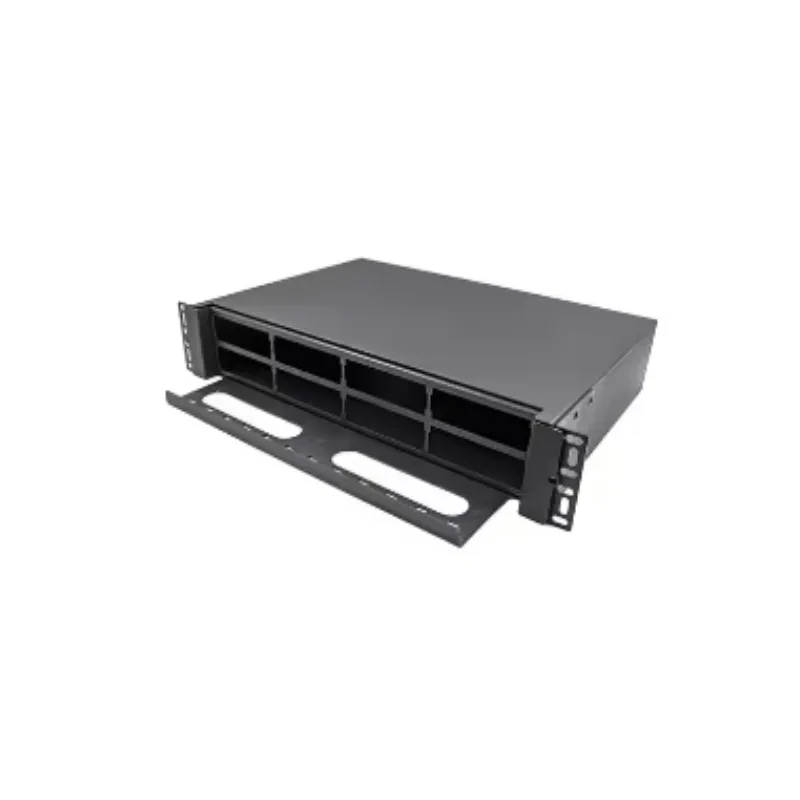 192 Core LC To MPO Fiber Patch Panel 2U 19 Inch Rack Mount Sliding Panel For FTTH Network Construction