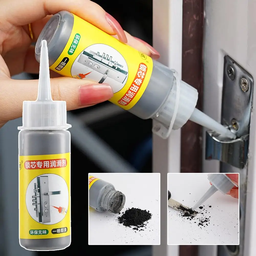 60ml Graphite Powder Lubricant Natural Lock Core Keyhole Locks Hinges Powder Pencil Long-lasting All Lubricant Doors Lubric I9A4