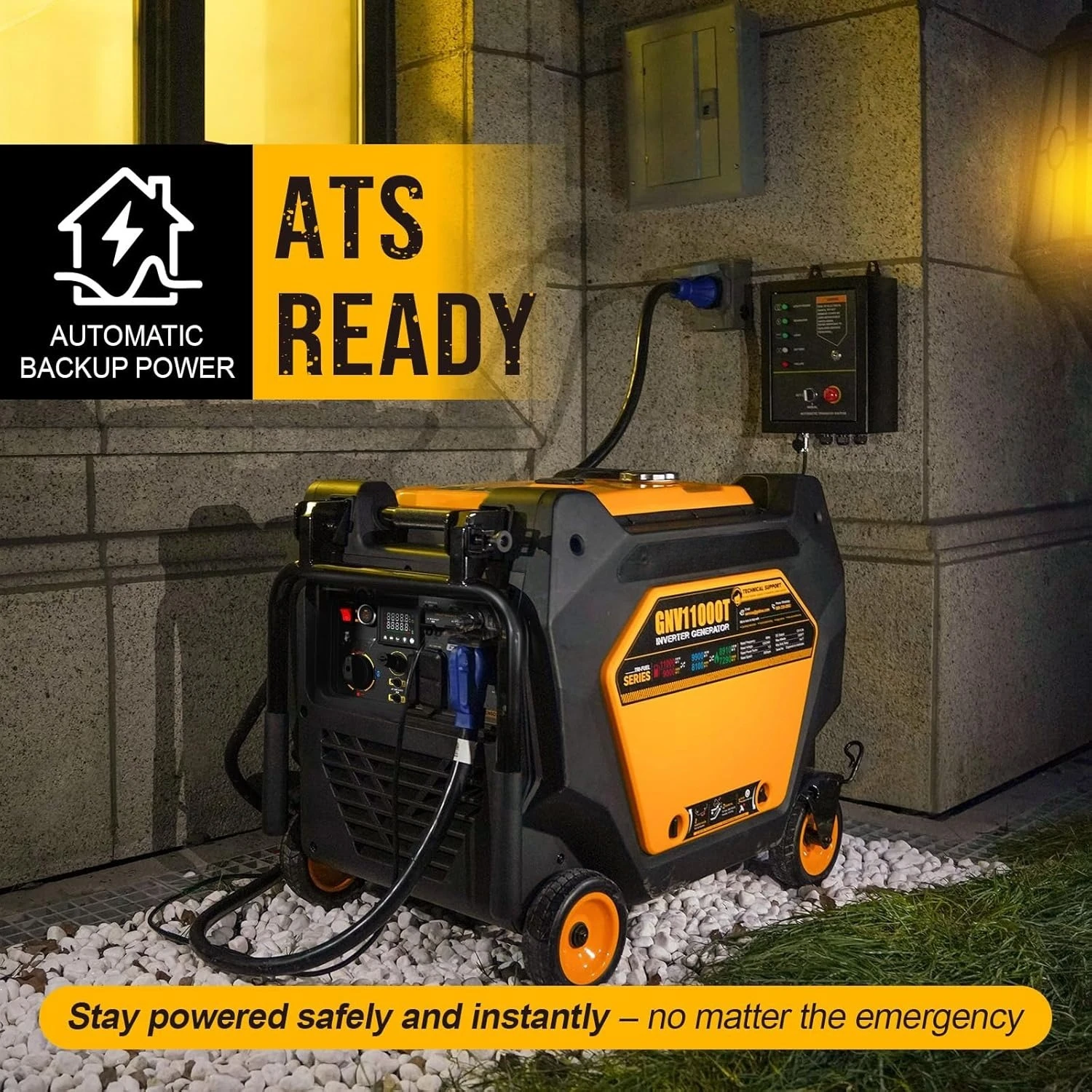 

Инверторный генератор 1000 Вт (газ, пропан, природный газ), бесшумный, с выходом 50А, готов к подключению к АВР, с низким уровнем THD, безопасен для электроники