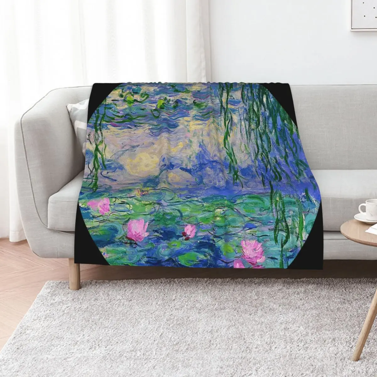 Water Lilies - Monet Throw Blanket valentine gift ideas funny gift Warm Fashion Sofas Winter beds Furrys Blankets