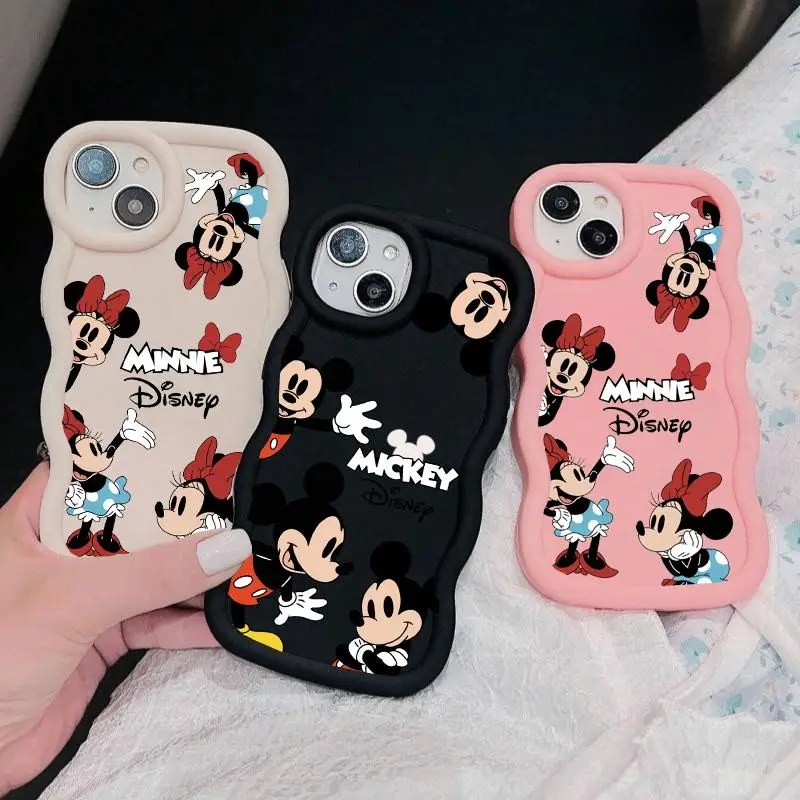 Disney Mickey Minnie Case For Redmi 14C 13C 12C 13 12 10C 9C 9T A1 A2 Plus A3 Note 13 Pro 5G 12 4G 11 10 Pro Plus 10S 11S Cute