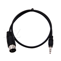 High Quality 3.5mm Male Stereo Jack To Din 5 Pin Din MIDI Male Plug Audio Extension Cord Cable 0.5/1.5/3M For Microphone Adapter