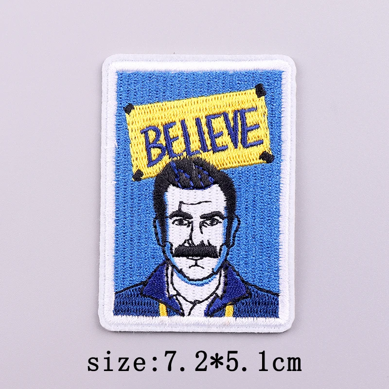 Be Curious Embroidery Patches For Clothing Believe Football Patch Iron On Patches On Clothes Futbol Embroidery Patch For Clothes