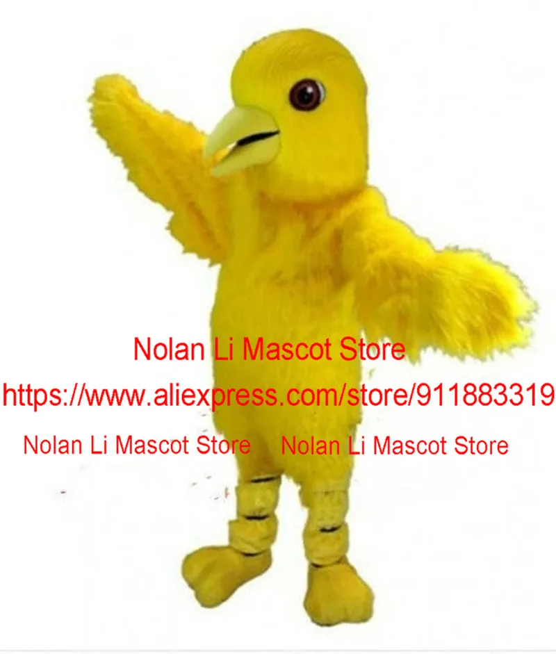 The Cutest Yellow Bird Mascot Costume Cartoon Anime Cosplay Advertisement Carnival Neutral Halloween Gift 1092