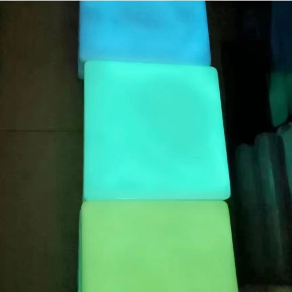 Synthetic Glass, Glow-in-the-dark Stone, Loose Gemstone Block raw Material for Jewelry