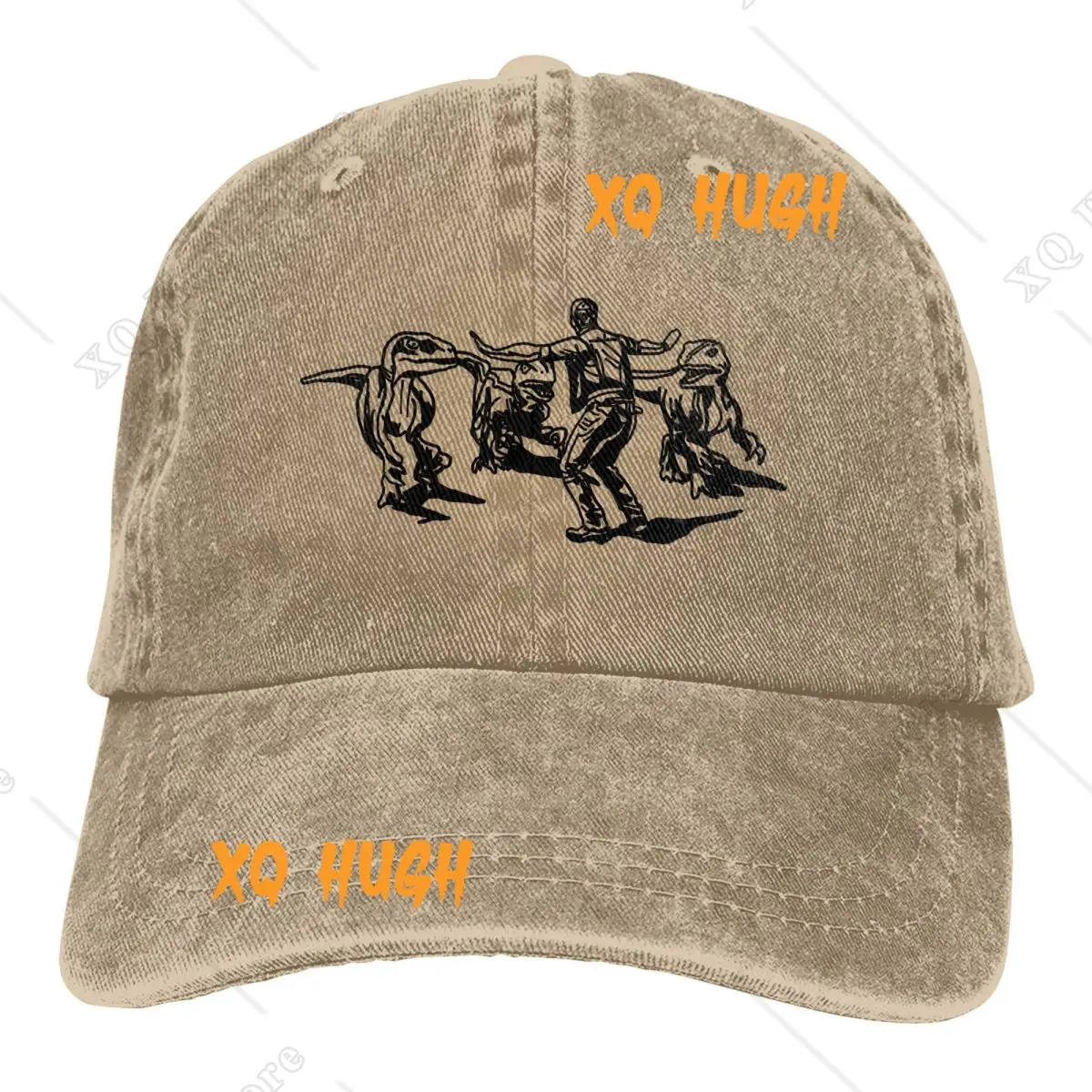 Raptor Scene Jurassic World Retro Hat Cotton Outdoor Sun Protaction Caps Unisex Casual Snapback Hats