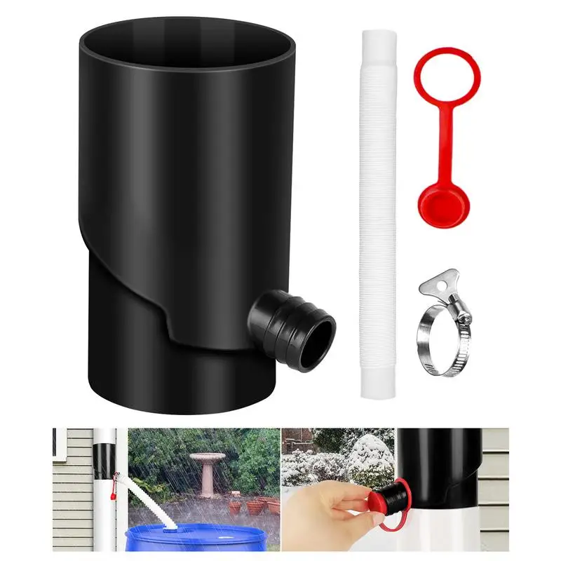 Rain Water Catching System UV Resistant Weatherproof Rain Barrel Diverter Kit Portable Rain Barrels To Collect Rainwater From