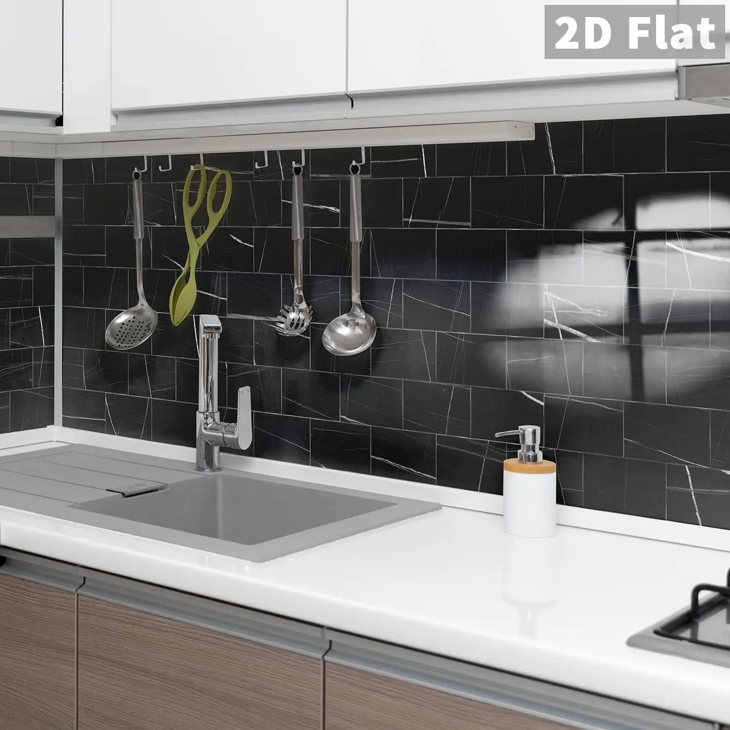 Imitation stone pattern self-adhesive decorative sticker that can be peeled off and glued for kitchen and bathroom stickers