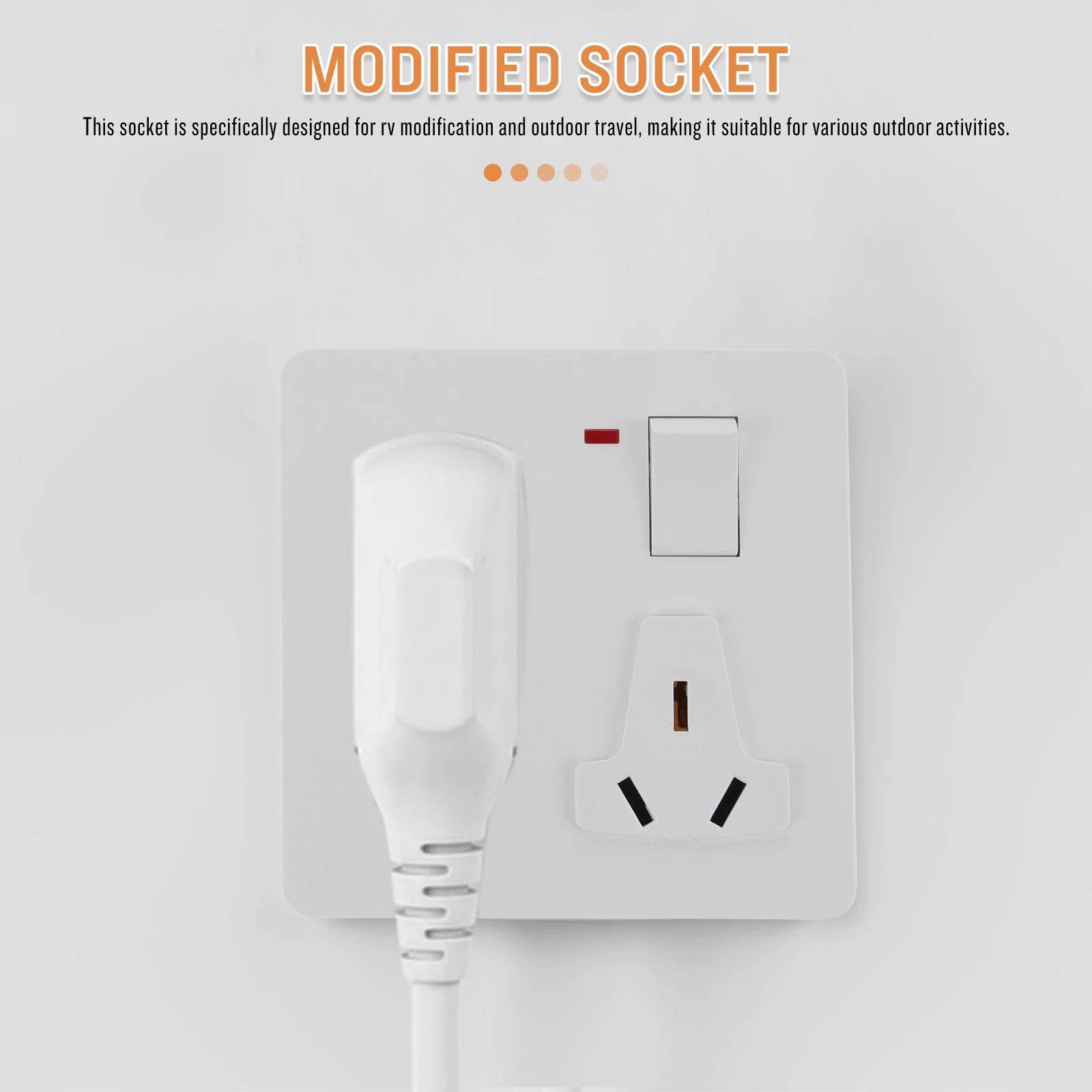 

Rv Power Inlet Box Black Socket One Switch Five Holes Usb Rv Modification Electrical Accessories Outdoor Travel Trailer