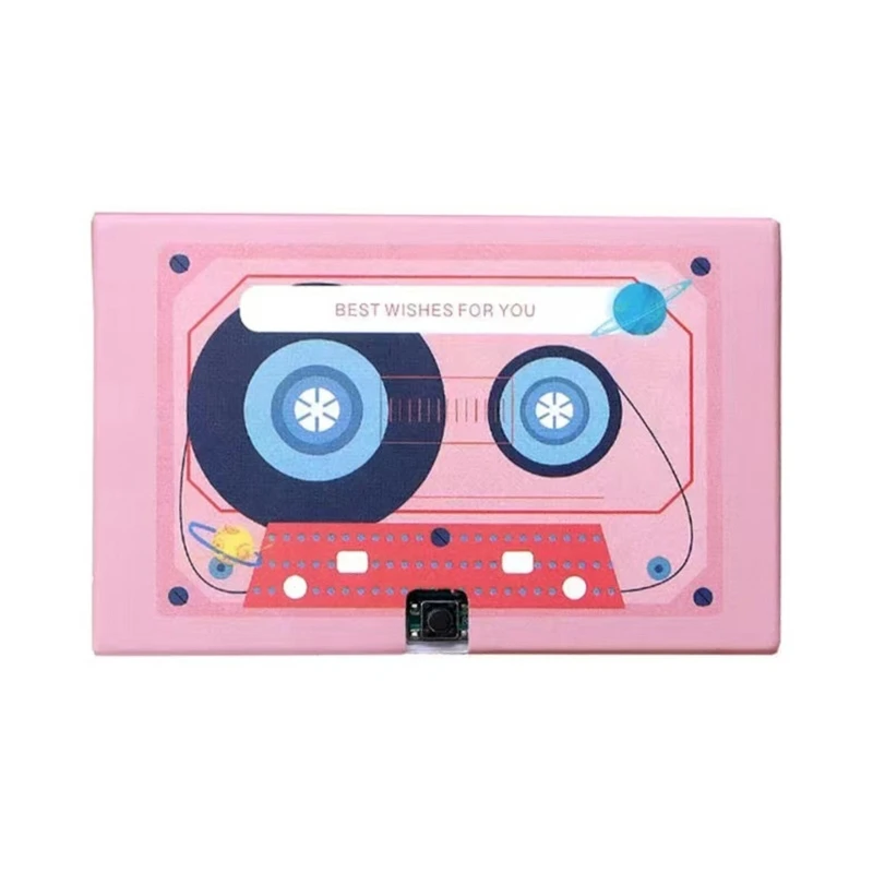 Voice Recording Cassette Tape Gift 30/60/300 Seconds Message Recorder Customizable Sound Greeting Card for Couple M68E