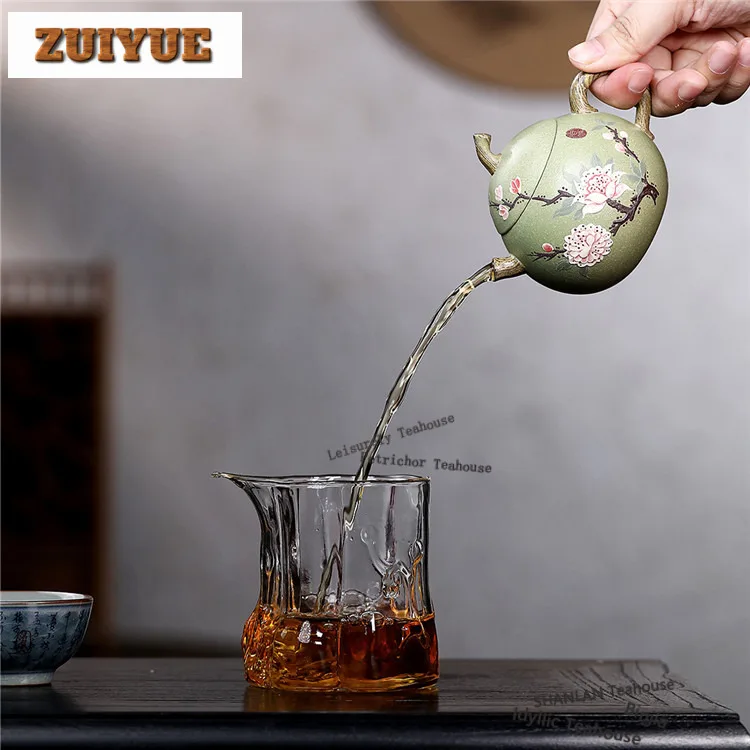 160ml Exquisite Yixing Purple Clay Teapots Master Handmade Eggplant Pot Raw Ore Bean Green Mud Kettle Chinese Zisha Tea Set Gift