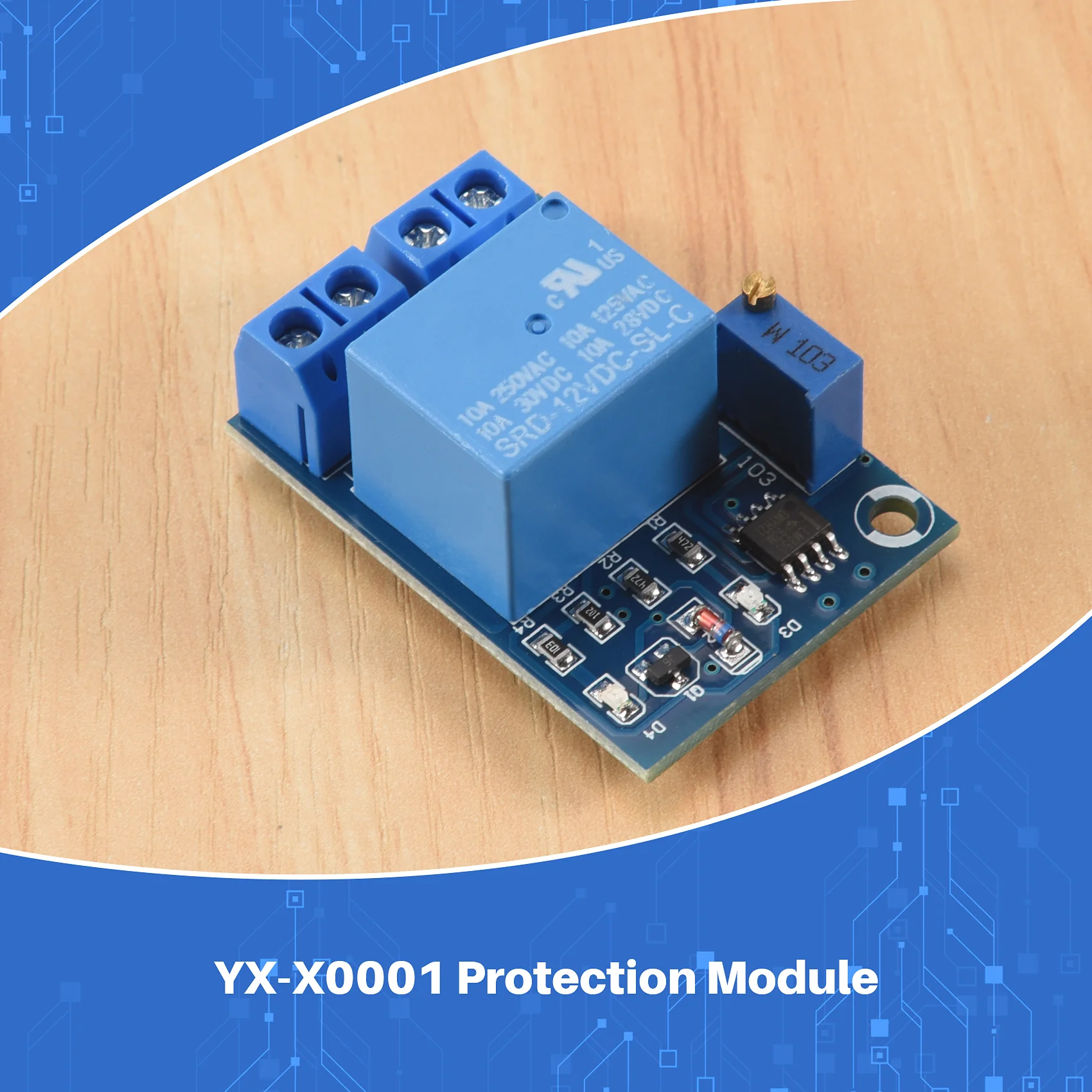 ABUO for YX-X0001 DC 12V Battery Undervoltage Management Module Low Voltage Automatic Switch Recovery Protection Module