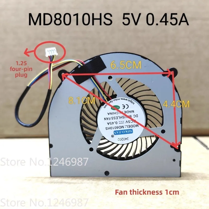 Original Wsa08010f05h MD8010HS LD8010MS 1FB08010E05S Radiator Fan 5V 0.5A 0.45A