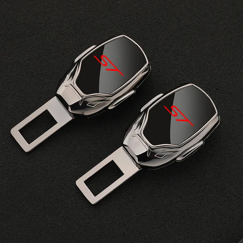 Car Seat Belt Extension Plug Buckle Seatbelt Clip Adjustable Extender For Ford STline ST Focus 2 3 Mondeo Ecosport Kuga Fiesta