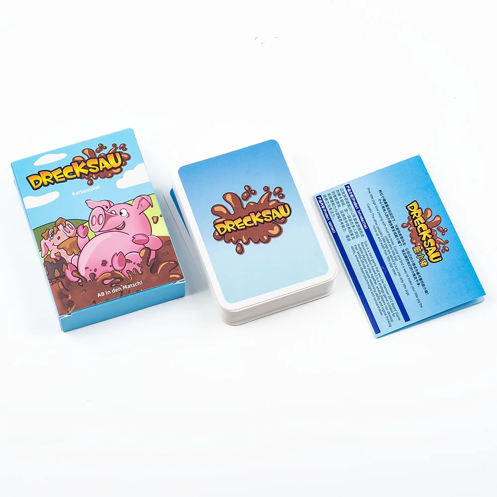 Hot Sale 1Set Hot Drecksau  Party Cards Game Board Game Intellectual Toys Gifts 10.7*7.6cm