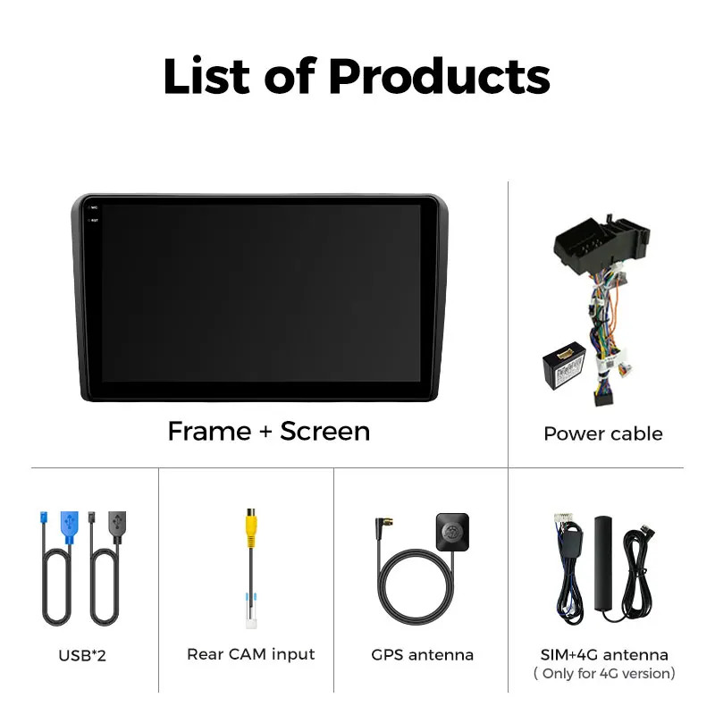Android 16 For Audi A3 2 8P 2003 -2013 S3 2 2006-2012 RS3 Car Radio Multimedia Video Player GPS CarPlay Head Unit Stereo
