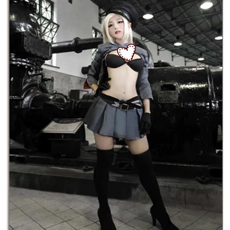 Disfraz de Anime Noragami Bishamon para mujer, traje de Bikini Sexy, conjunto completo de uniforme, peluca larga, disfraz de Halloween para fiesta de Cosplay