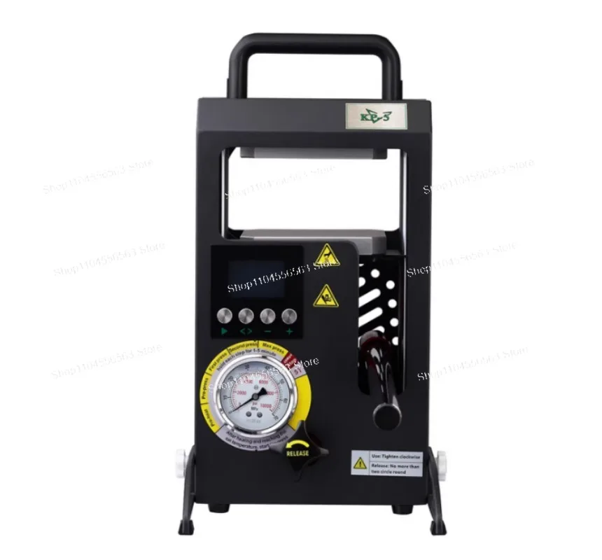 10T Rosin Press with Pressure Gauge Rosin Press Hot Press Embossing Machine