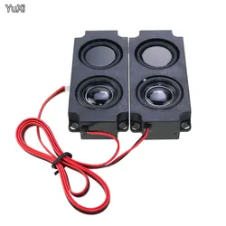 2pcs/Pair 10W 8Ohm Full Range Clear Sound Cavity Speaker Dual Vibration Membrane Audio Loudspeaker Box For TV Computer