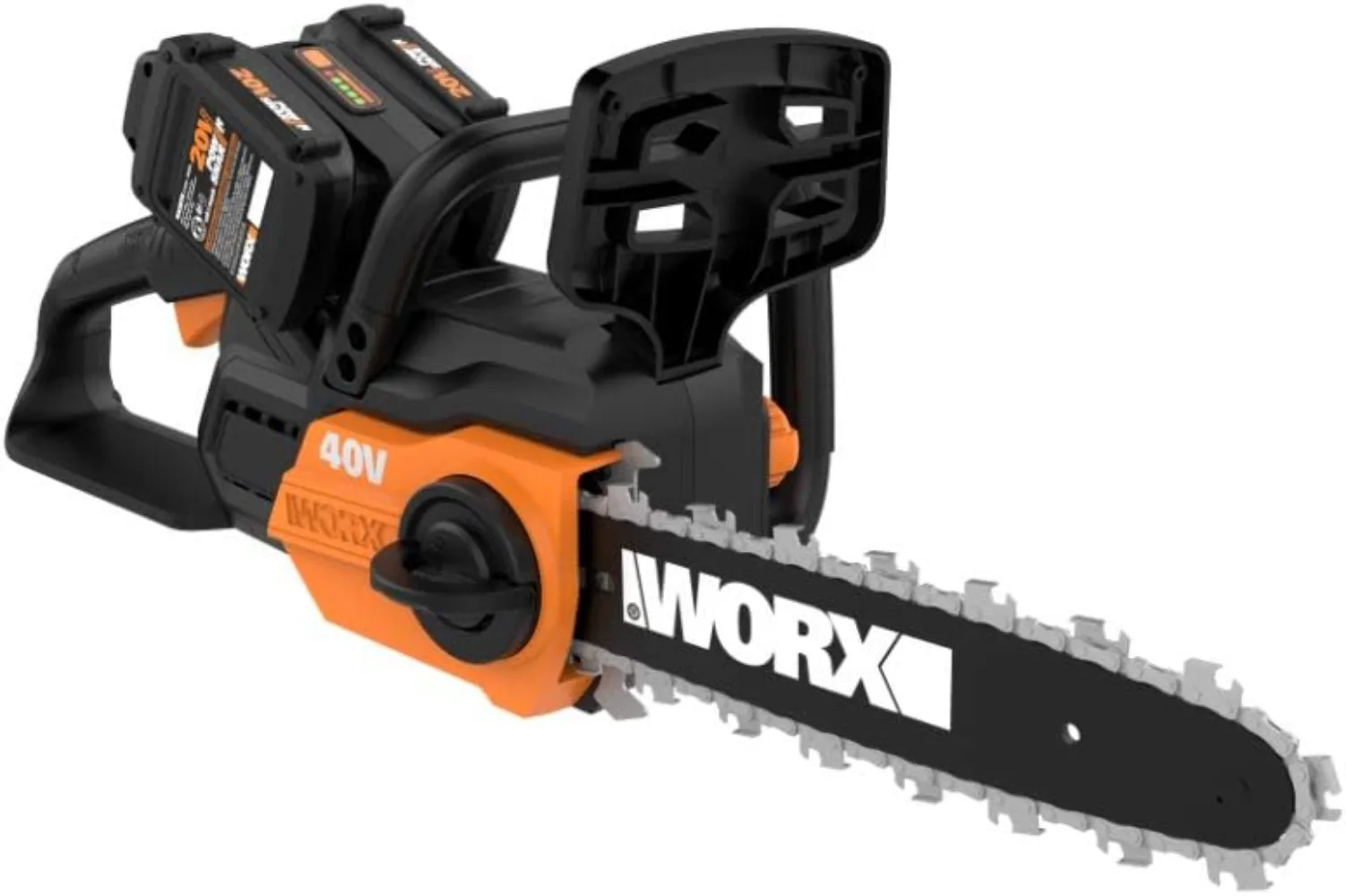 

40V 12" Cordless Chainsaw Power Share with Auto-Tension - WG381 (Batteries & Charger Included)