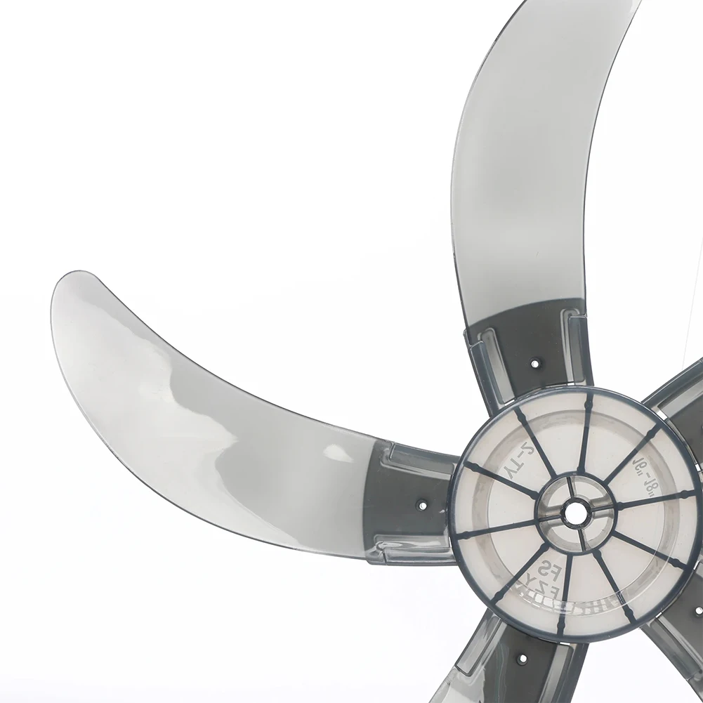 Fan Blade 18 Inch Five Blade Plastic Fan With Nut Cover And Screws For Floor Fans Table Fans Wall-mounted Fans Home Ventilation