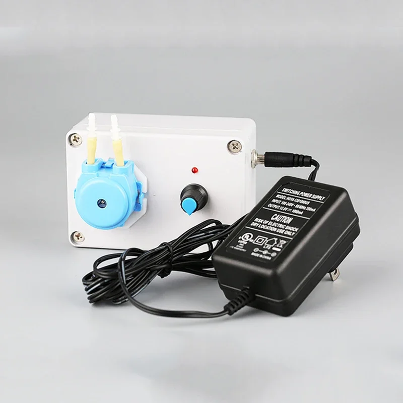 Adjustable Flow Rate Peristaltic Pump Silicone Tube with 6v/12v/24v Power Supply Laboratory Metering Pump for Pumping Water JB