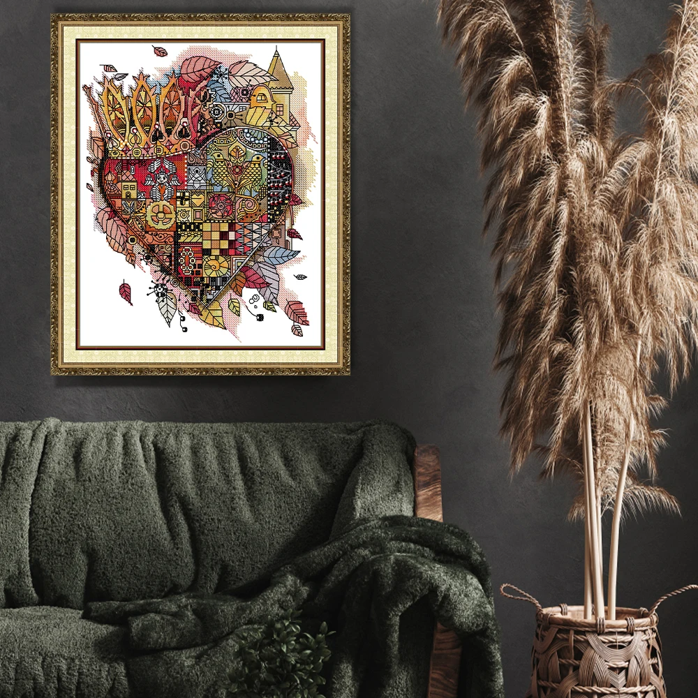 Printed Embroidery Cross Stitch Kits DMC Still-Life Printed Canvas DIY Handmade Home Decoration 11CT 14CT 16CT