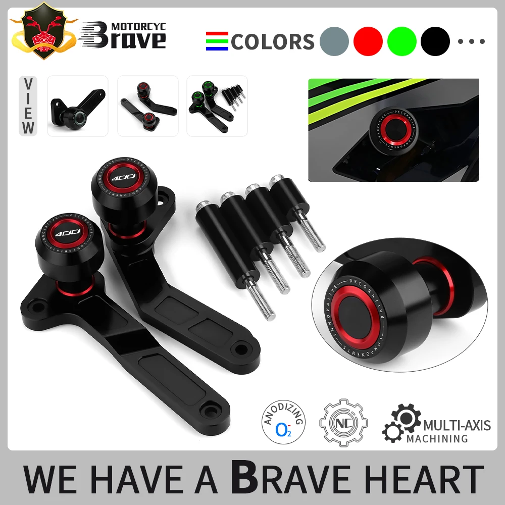 

For Ninja 400 ninja 400 2018 2019 2020 2021 2022 2023 2024 Motorcycle Frame Slider Fairing Falling Protector Crash Guard