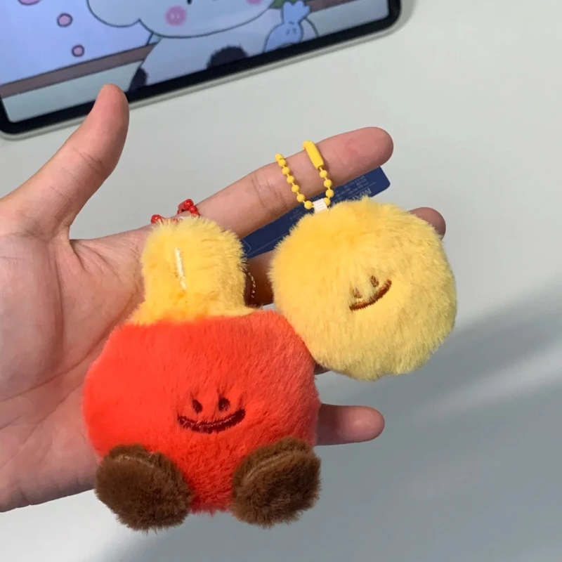 Cute Badminton Combination Pendant Cartoon Plush Sports Series Keychain Couple Bag Pendant Birthday Gift