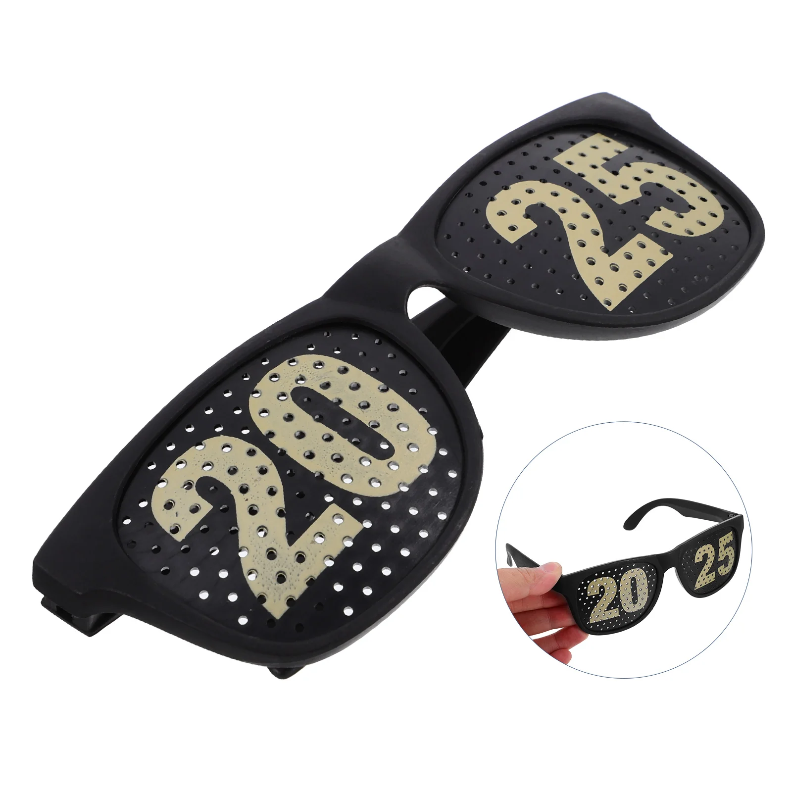 

Black Digital Glasses Graduation Photo Props New Year Glasses Activity Glasses Party Supplies Festive Accessories Celebration