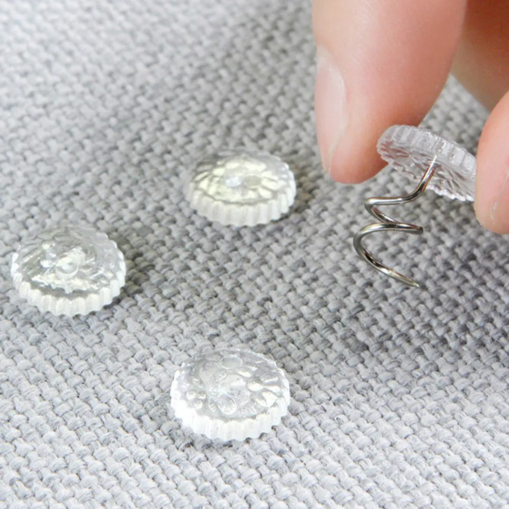 20Pcs Fixed Nails Transparent Bed Sheet Clip Sofa Cushion Holder Quilt Blanket Pins Fabric Secure Non-Marking Anti-Slip