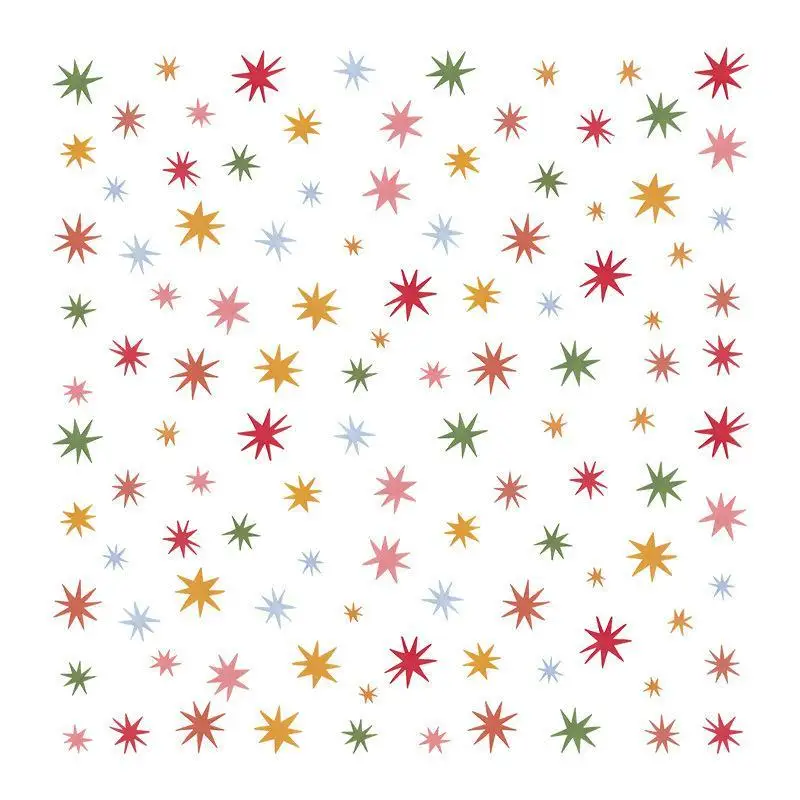 Unregelmäßige Zirkus-Diamant-Wandaufkleber, ungiftige Regenbogen-Stern-Stoff-Wandaufkleber für Kinderzimmer und Spielzimmer-Dekoration – Detail 6