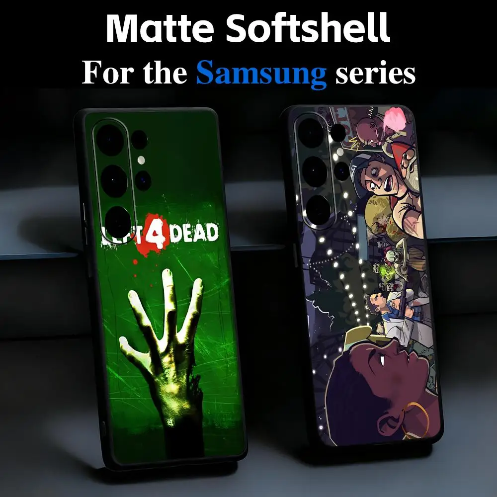 Hot Game Left 4 Dead Phone Case For Samsung Galaxy S26 S25 S24 S23 S22 S21 Plus Ultra Fold A Soft Black