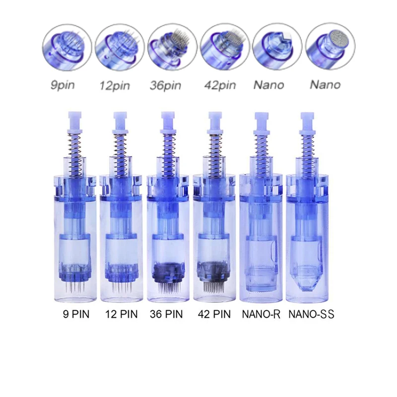Cartucho de aguja de seguridad para Derma Pen, reemplazo de agujas de bayoneta, microagujas dor dermapen a1/piezas/m7/e300, 100 m5