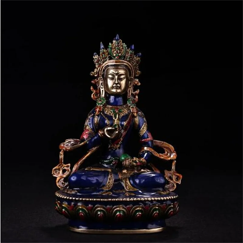 Chinesische bronze antike sammlung messing guanyin ornamente