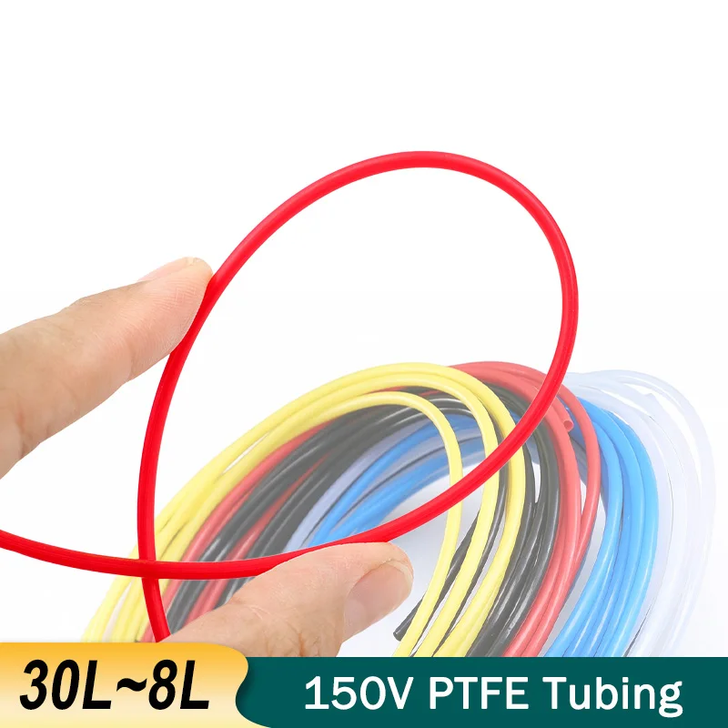 PTFE F46 Capillary Tube 2.5KV 150V High Temperature Corrosion Resistant Rigid Insulated Transmission Protector Hose ID 0.3‑8.4mm