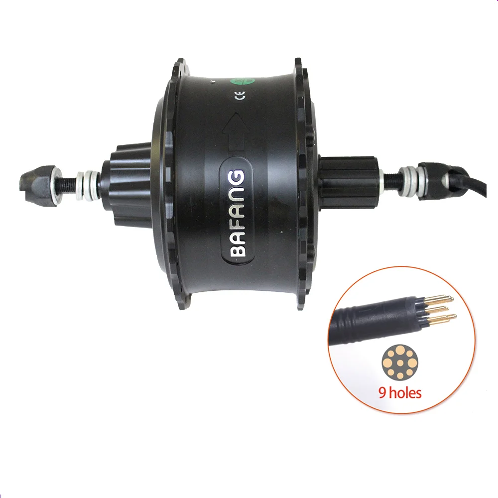 36V 48V 500W Bafang Brushless Geared DC Cassette or thread on  Hub Motor for Rear Wheel Dropout Width: 175MM/190MM