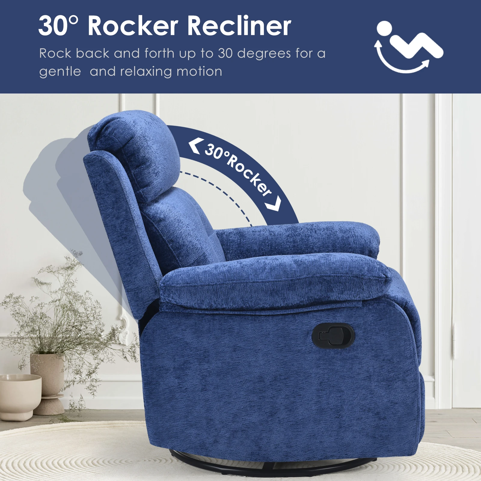 Compact Swivel Recliner Chair 6