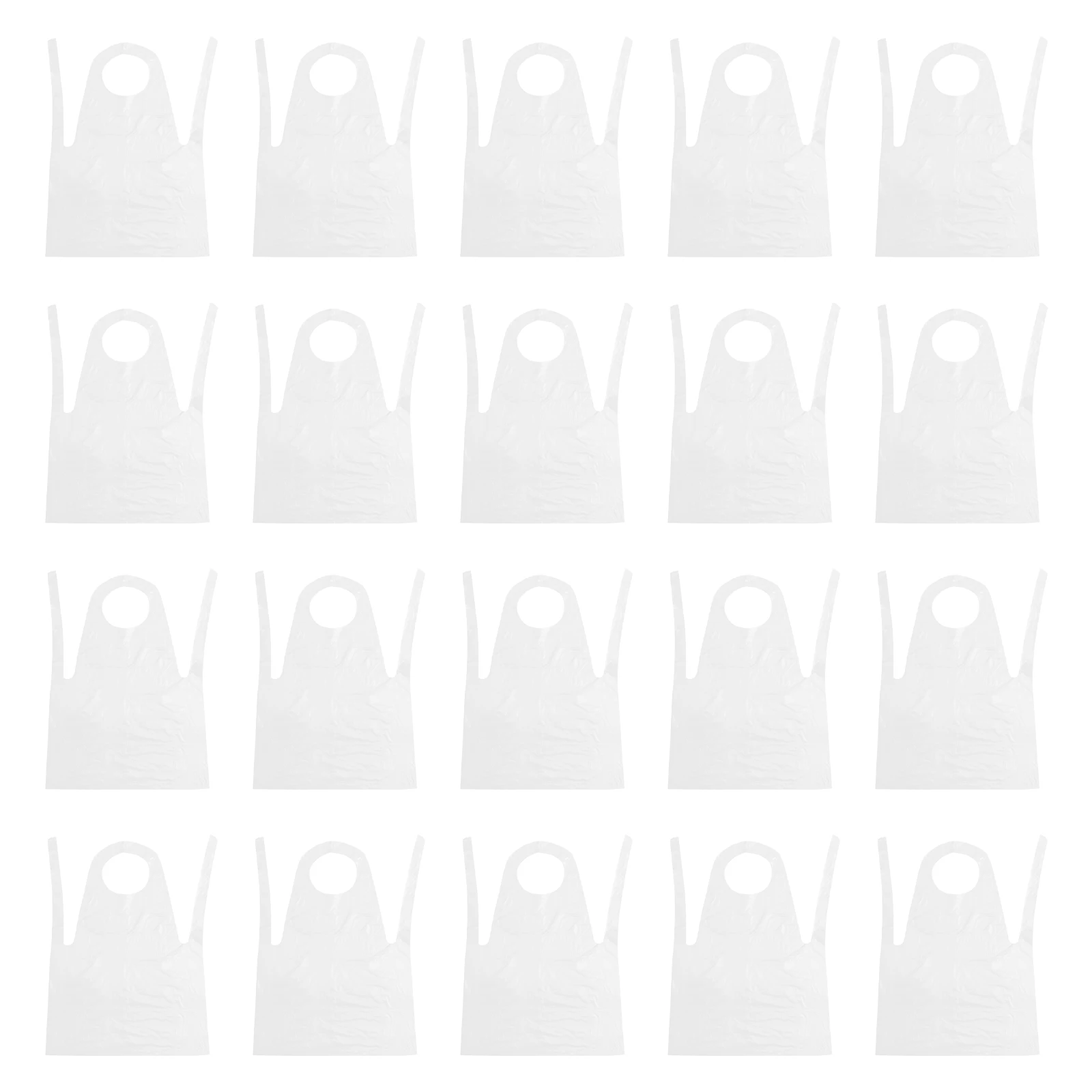 

50 Pcs Waterproof Disposable Plastic Aprons for Cooking Hotpot Picnics Stains Proof Protect Clothes Workshop Uniform