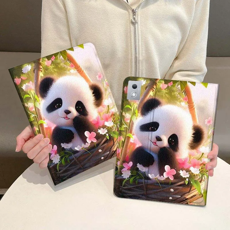 

Panda Art Cute Pattern Tablet Case For Lenovo Xiaoxin Pad Pro GT plus 8.8 11 10.6 Y700 Y900 Go 8.8 Tab K11 10 P11