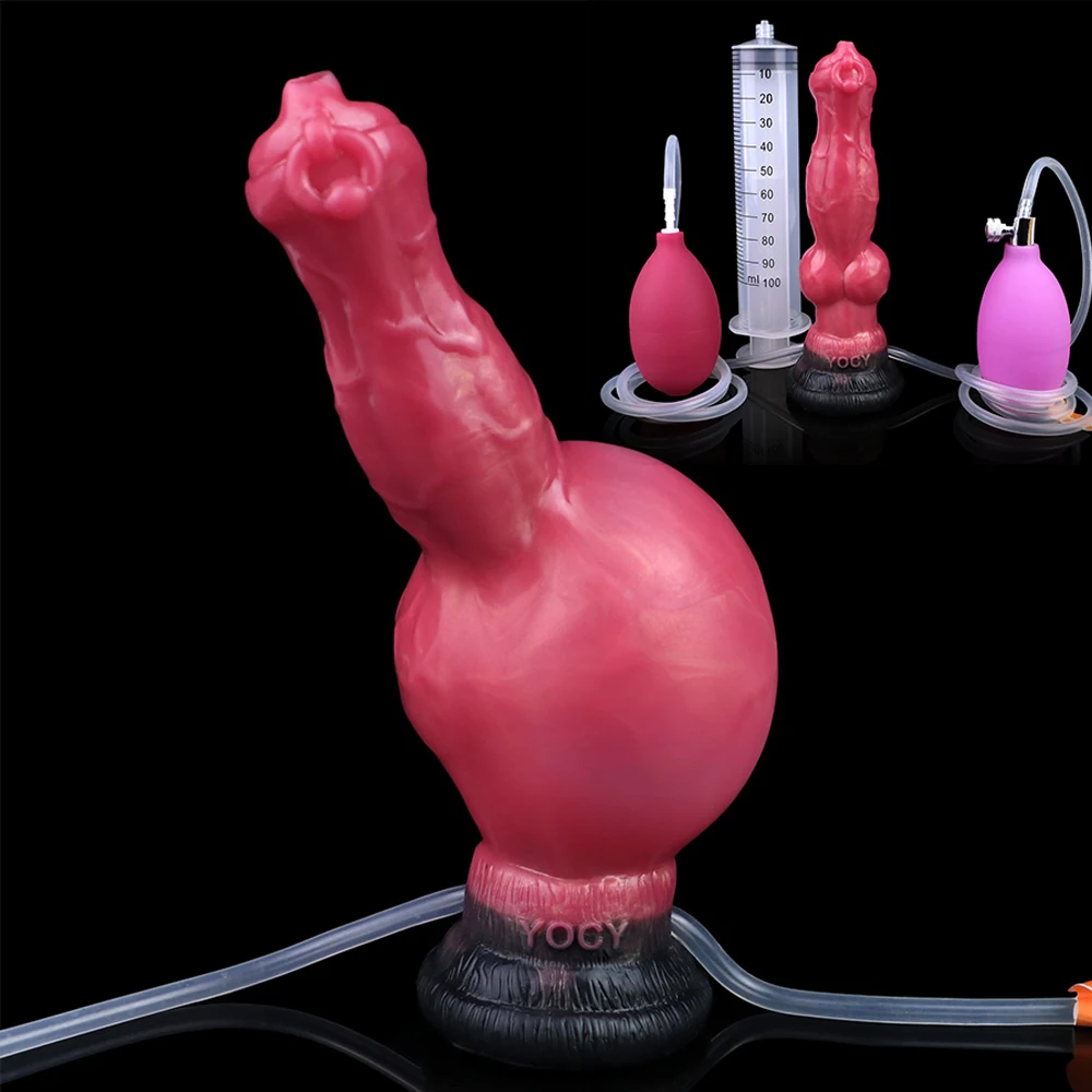 NNSX Realistischer Wolf, aufblasbarer Spritzdildo, Analplug, groer Hund,  Knoten, Ejakulation, Penis, Saugnapf, Silikon, Sexspielzeug fr Mnner und  Frauen - AliExpress 66
