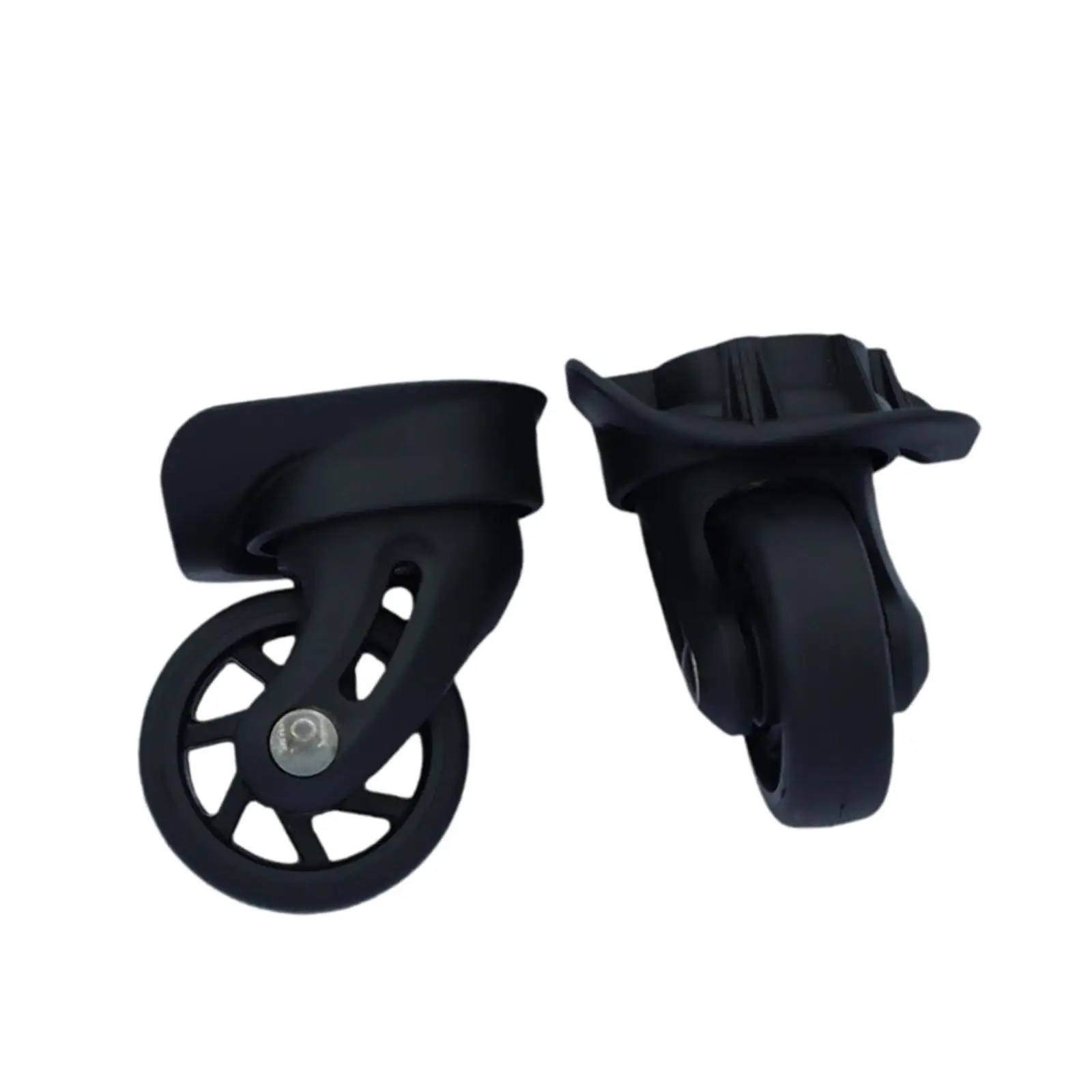 2x Luggage Replacement Wheels 360 Degree Rotation for Bags Luggages Trolleys