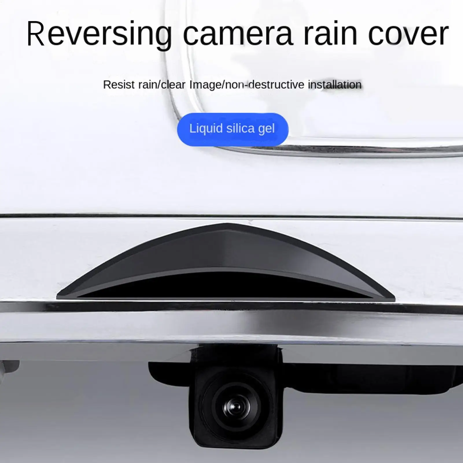 Protector de cubierta de lluvia para cámara de respaldo, cubierta impermeable antilluvia para cámara de visión trasera de coche, clima nebuloso húmedo, conducción en carretera