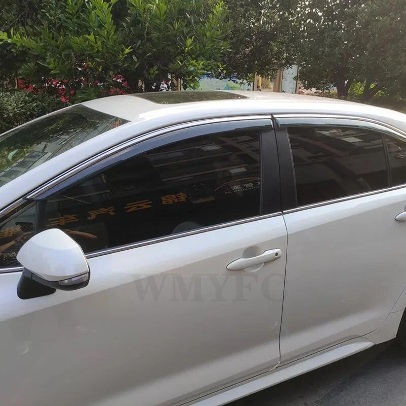 

Window Deflector Visor For Toyota Corolla Sedan Hybrid 2019-2023 Rain Sun Guard Vent Wind Shield Window Visor Awnings Shelters