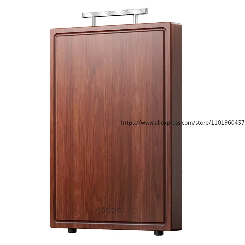

Food-Grade Ebony Wood Cutting Board Antibacterial Mildew-Proof Solid Wood Chopping Board Home Kitchen Specialized Butcher Panel