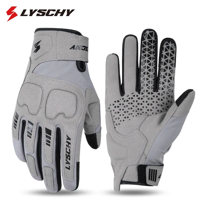 

LYSCHY Winter Motorcycle Riding Gloves for Men and Women Windproof Warm Retro Motocross Shockproof Waterproof Gloves