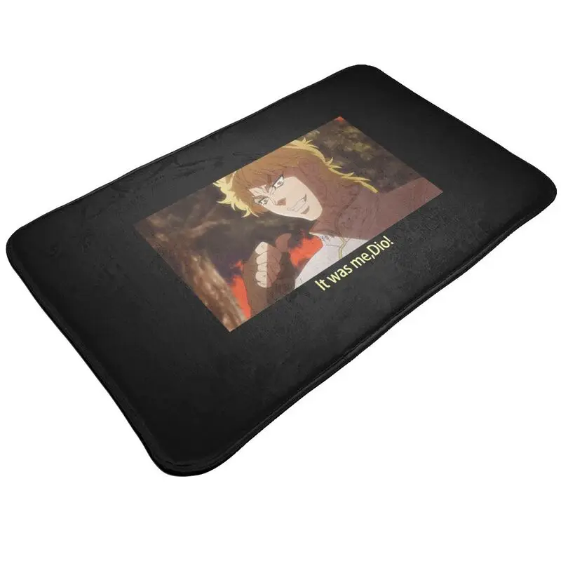 Jojo'S Bizarre Adventure Phantom Blood Dio Brando Mat Rug Carpet Decor Shaggy Washable Easy Clean Bath Floor Mat