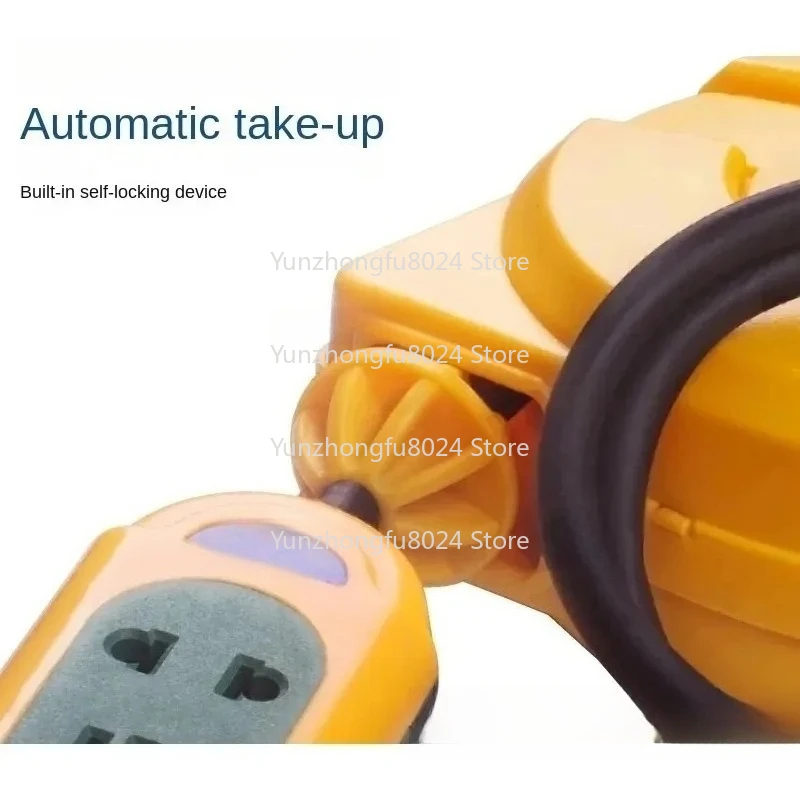 

3000W Automatic Retractable Power Cable Reel Wire Telescopic Cable Drum Electric Cable Reel Power Supply Hose Reel 5M Tools