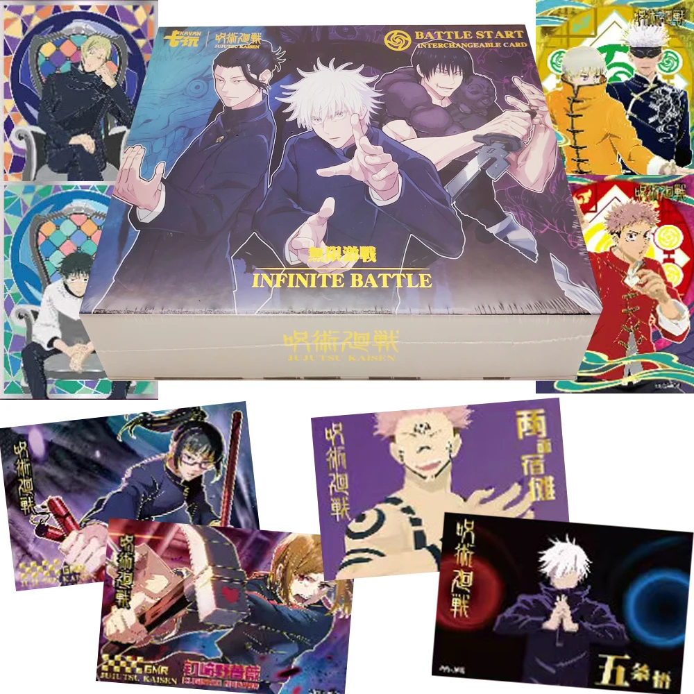

Jujutsu Kaisen Collection Cards for Children Fushiguro Megumi Kugisaki Nobara Handsome Close-up Anime Character Cards Hobby Gift