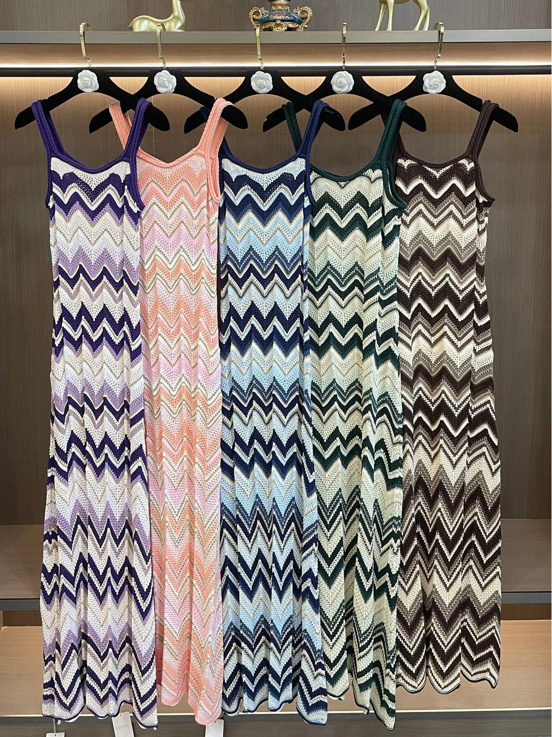 Slim Fit Premium Quality Outfit CHUJIE Summer/Fall French Style Knit Set, Long Sleeve Cardigan & Sleeveless Dress&Vest&Pants